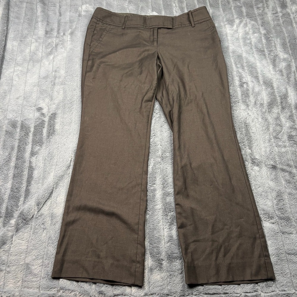 The Limited Collection Drew Fit Brown Dress Pant Womens 12S Short Bootcut Office